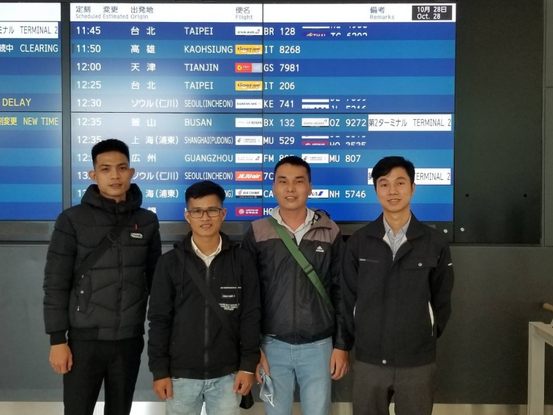 来日　（新潟県　K社様/H社様）3名